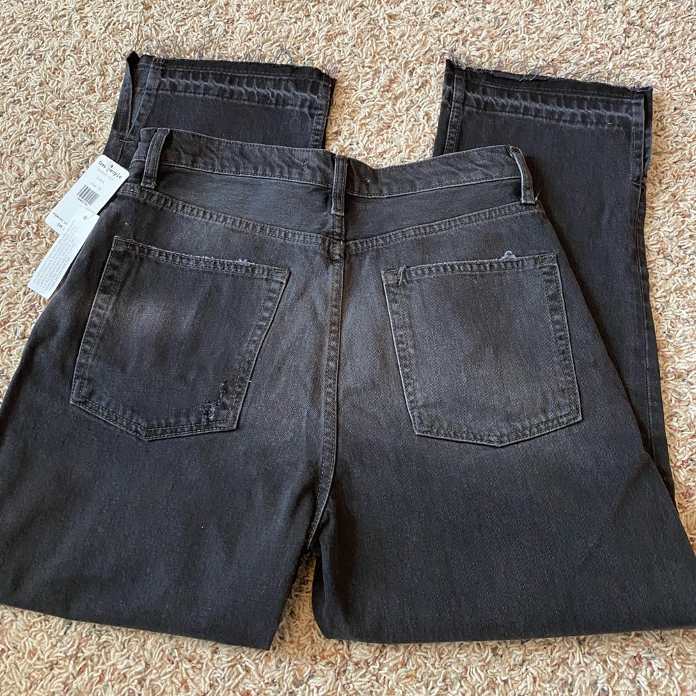 Free People Distressed High Rise Jeans - Picture 7 of 8